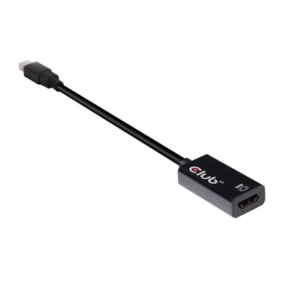 HD Schwarz günstig Kaufen-Club 3D DisplayPort 1.4 Adapter mDP zu HDMI 2.0a HDR aktiv schwarz CAC-1180. Club 3D DisplayPort 1.4 Adapter mDP zu HDMI 2.0a HDR aktiv schwarz CAC-1180 <![CDATA[• Displayport-Adapter • Anschlüsse: Mini Displayport und HDMI A • Farbe: schwarz • D