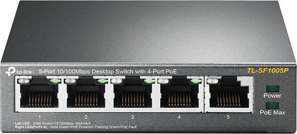 TP-LINK TL-SF1005P 5x Port Desktop Switch Unmanaged PoE