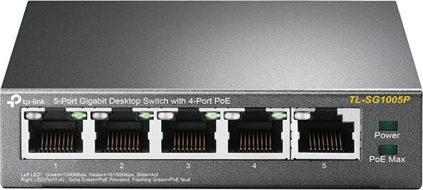 TP-LINK TL-SG1005P 5x Port Desktop Gigabit Ethernet Switch Unmanaged PoE