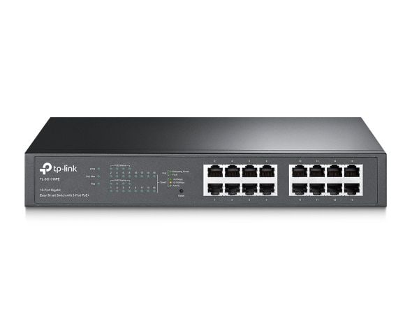 TP-LINK TL-SG1016PE 16x Port Gigabit Desktop Easy Smart Switch 8xPoE+