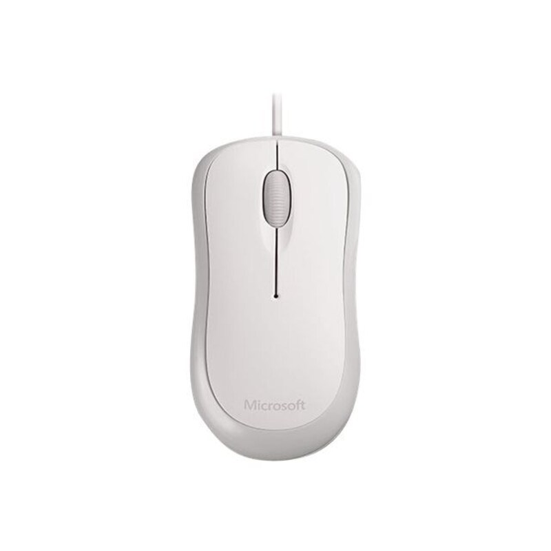 Microsoft Basic Optical Mouse USB Weiß Bulk 4YH-00008