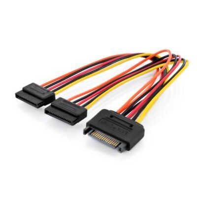 Adapter Strom günstig Kaufen-Digitus SATA Y-Adapterkabel 0,3m 15-pin SATA zu 2x 15-pin SATA St./2xBu.. Digitus SATA Y-Adapterkabel 0,3m 15-pin SATA zu 2x 15-pin SATA St./2xBu. <![CDATA[• SATA-Kabel • Anschlüsse: S-ATA und S-ATA • Länge: 0,3m • passend für: Strom • Farbe: