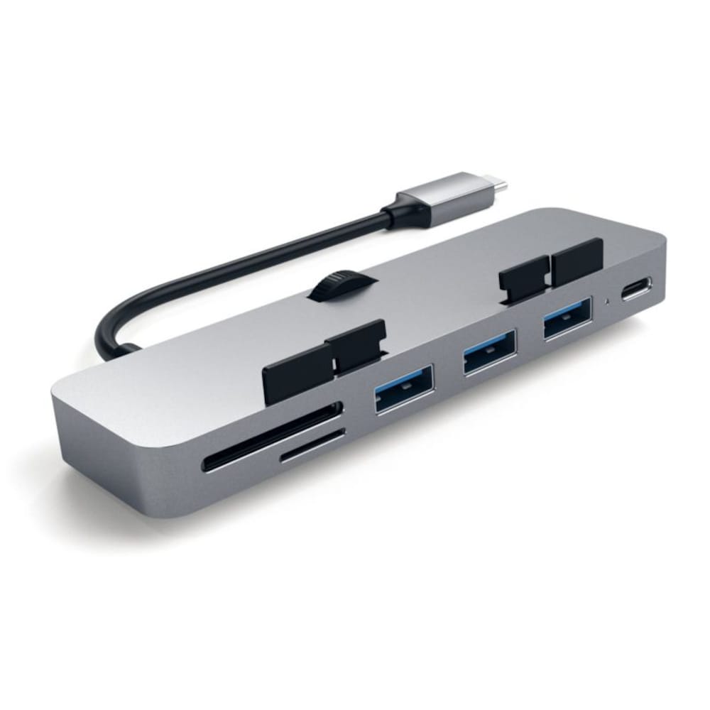 Satechi USB-C Clamp Hub Pro Multi-Port Adapter 4K HDMI Space Gray