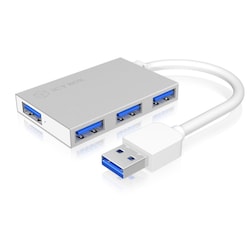 RaidSonic Icy Box IB-HUB1402 4-Port USB 3.0 Hub wei&szlig;
