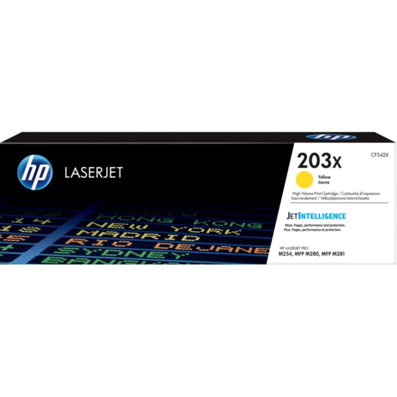 Toner gelb günstig Kaufen-HP CF542X / 203X Original Toner Gelb für ca. 2.500 Seiten. HP CF542X / 203X Original Toner Gelb für ca. 2.500 Seiten <![CDATA[• HP203X Tonerkartusche (CF543X) • Farbe: Gelb • Reichweite: bis zu 2.500 Seiten • Kompatibel zu: HP Color LaserJet Pro