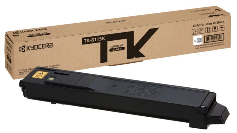 Kyocera TK-8115K / 1T02P30NL0 Toner Schwarz f&uuml;r ca. 12.000 Seiten