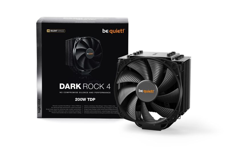 be quiet! Dark Rock 4 CPU K&uuml;hler f&uuml;r Intel und AMD Prozessoren