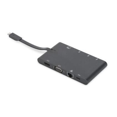 Hdmi günstig Kaufen-Digitus Universal Travel Docking Station USB Typ-C. Digitus Universal Travel Docking Station USB Typ-C <![CDATA[• Universal Travel Docking Station, USB 3.1 Type C 4K, • HDMI, VGA, 2x USB-C, 2x USB3.0, RJ45, • MicroSD,SD/MMC, black • LxBxH: x x mm 