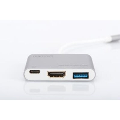 Type Z  günstig Kaufen-Digitus USB Typ-C auf HDMI Multiport Adapter. Digitus USB Typ-C auf HDMI Multiport Adapter <![CDATA[• USB Type-C Multi Adapter 4K 30Hz HDMI • 1 USB C port for PD 61W and Data • 1 USB 3.0 port Chipset VL102/PS176/VL210 • Chipset: VL100/VL210/IT6513