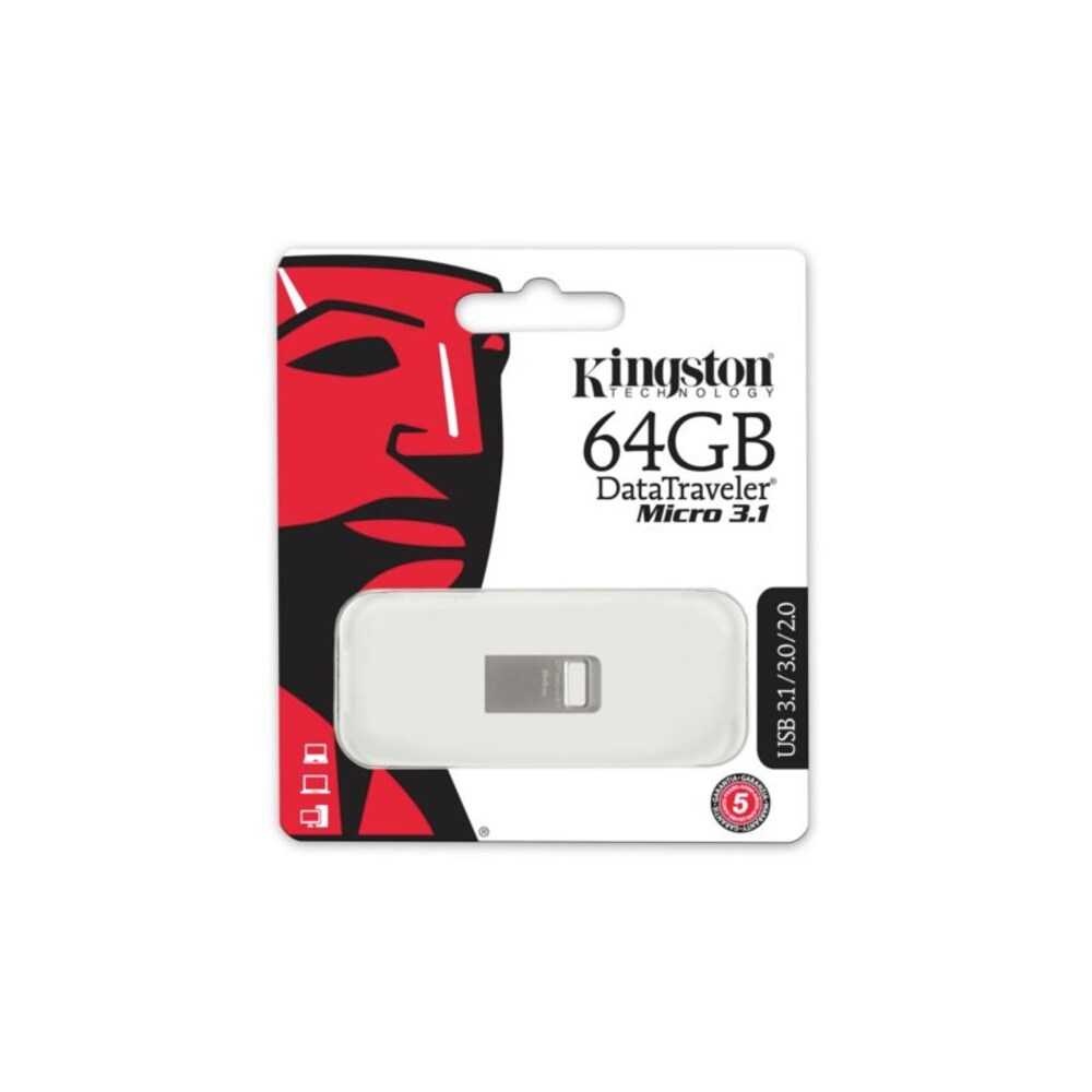 Kingston 64GB DataTraveler Micro USB 3.1 Gen1 Stick