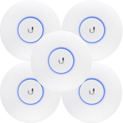 zu B günstig Kaufen-Ubiquiti UniFi UAP-AC-LITE-5 DualBand WLAN Access Point 5er Pack. Ubiquiti UniFi UAP-AC-LITE-5 DualBand WLAN Access Point 5er Pack <![CDATA[• WLAN 802.11a/b/g/n/ac/h, simultan • Bis zu 300MBit/s auf 2,4GHz und 867MBit/s auf 5GHz • Sicherheit: WEP, W