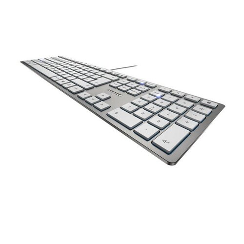 Cherry KC 6000 Slim Keyboard USB silber