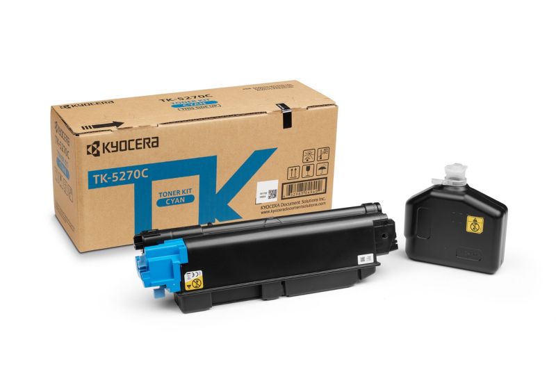 Kyocera Original Toner TK-5270C / 1T02TVCNL0 Cyan f&uuml;r ca. 2.500 Seiten