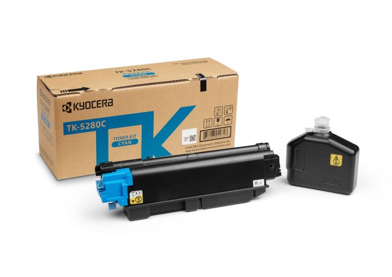 Kyocera Original Toner TK-5280C / 1T02TWCNL0 Cyan f&uuml;r ca. 11.000 Seiten