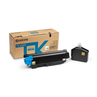 Toner cyan günstig Kaufen-Kyocera TK-5280C / 1T02TWCNL0 Toner Cyan für ca. 11.000 Seiten. Kyocera TK-5280C / 1T02TWCNL0 Toner Cyan für ca. 11.000 Seiten <![CDATA[• Kyocera TK5280C (1T02TWCNL0) Tonerkartusche • Farbe: Cyan • Reichweite: ca. 11.000 Seiten (ISO /IEC 1