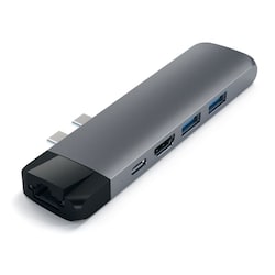 Satechi USB-C Pro Hub Multi-Port Adapter 4K HDMI &amp;amp; Ethernet Space Gray