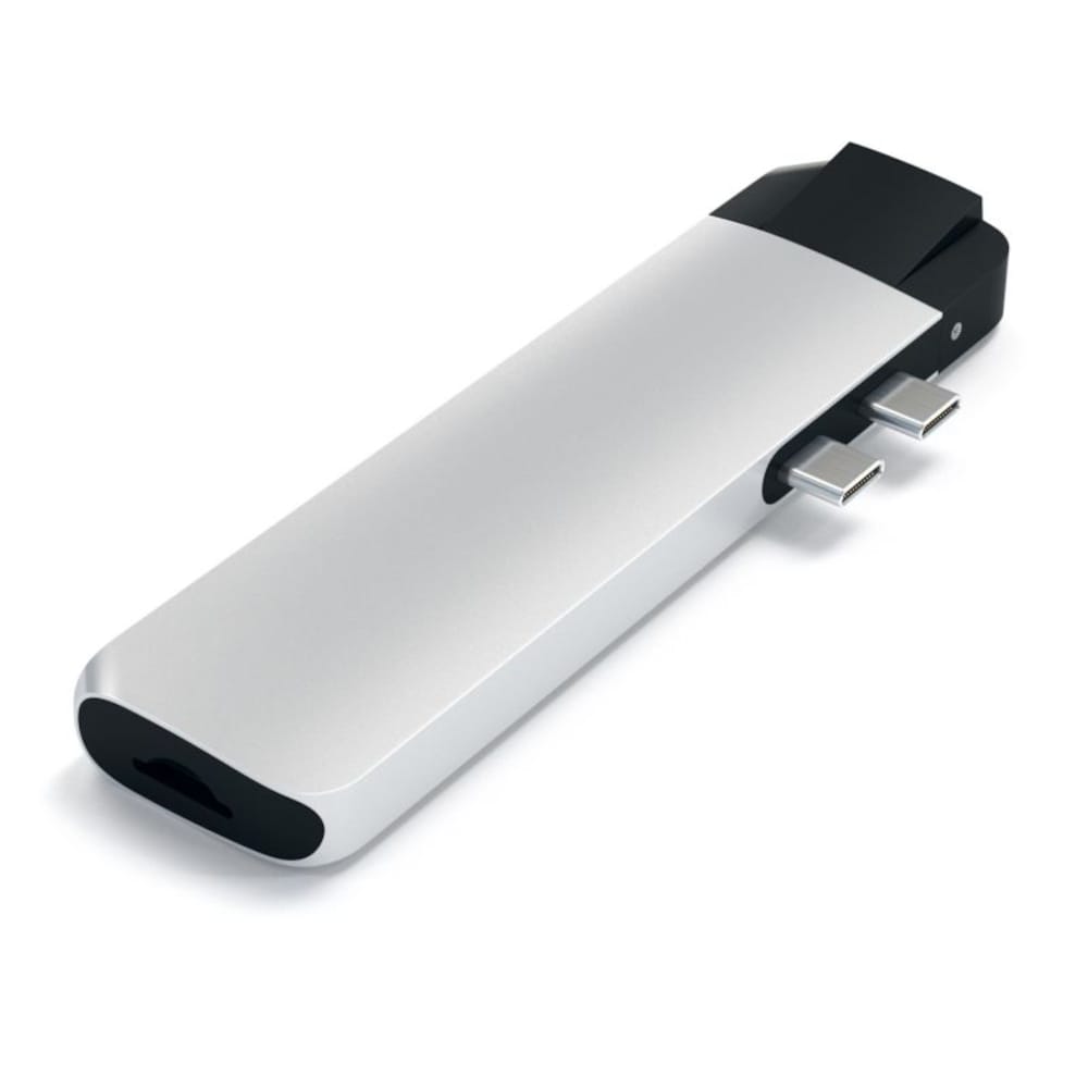Satechi USB-C Pro Hub Multi-Port Adapter 4K HDMI &amp; Ethernet Silber
