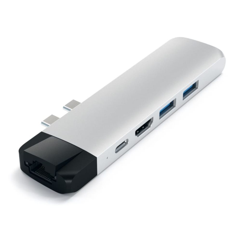 Satechi USB-C Pro Hub Multi-Port Adapter 4K HDMI &amp; Ethernet Silber