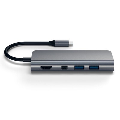 Multi Media günstig Kaufen-Satechi USB-C Multimedia Adapter Space Gray. Satechi USB-C Multimedia Adapter Space Gray <![CDATA[• edles Design & hochwertige Qualität • kompakte Bauform]]>. 