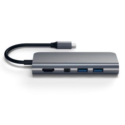 hi w  günstig Kaufen-Satechi USB-C Multimedia Adapter Space Gray. Satechi USB-C Multimedia Adapter Space Gray <![CDATA[• edles Design & hochwertige Qualität • kompakte Bauform]]>. 