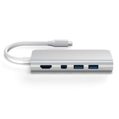 ADAPTER günstig Kaufen-Satechi USB-C Multimedia Adapter Silber. Satechi USB-C Multimedia Adapter Silber <![CDATA[• edles Design & hochwertige Qualität • kompakte Bauform]]>. 