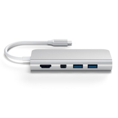 Multi Media günstig Kaufen-Satechi USB-C Multimedia Adapter Silber. Satechi USB-C Multimedia Adapter Silber <![CDATA[• edles Design & hochwertige Qualität • kompakte Bauform]]>. 