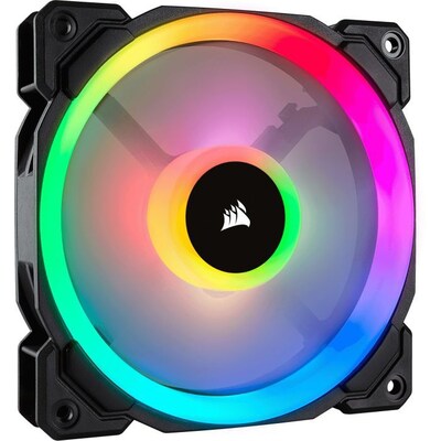 Corsair günstig Kaufen-Corsair LL Series LL120 LED RGB Lüfter 120 mm. Corsair LL Series LL120 LED RGB Lüfter 120 mm <![CDATA[• 120x120x25mm Lüfter mit doppelter RGB Lichtschleife • Fördervolumen: 43,25 CFM, Geräuschemission: 24,8 dBA bei • 600-1.500 U/Min •