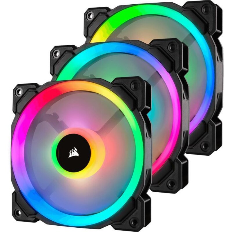 Corsair LL Series LL120 LED RGB Lüfter 120 mm 3er SET mit Lightning Node PRO