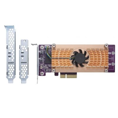 24 er  günstig Kaufen-QNAP QM2 Card QM2-2P-244A Dual-M.2-22110/2280-PCIe-SSD Erweiterungskarte. QNAP QM2 Card QM2-2P-244A Dual-M.2-22110/2280-PCIe-SSD Erweiterungskarte <![CDATA[• Dual-M.2-22110/2280-PCIe-SSD Erweiterungskarte • PCIe und Lanes: PCIe Gen. 2 x 4 • PCIe Low