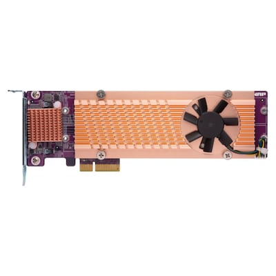 Kartenleser/Card günstig Kaufen-QNAP QM2 Card QM2-4P-384A Quad-M.2-2280-PCIe-SSD Erweiterungskarte. QNAP QM2 Card QM2-4P-384A Quad-M.2-2280-PCIe-SSD Erweiterungskarte <![CDATA[• Quad-M.2-2280-PCIe-SSD Erweiterungskarte • PCIe und Lanes: PCIe Gen. 3 x 8 • PCIe Low-Profile flat und 