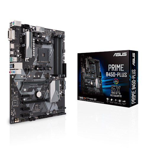 ASUS Prime B450-Plus ATX Mainboard Sockel AM4 M.2/USB3.1/HDMI/DVI