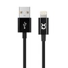 xqisit Charge & Sync iPod/iPad/iPhone USB-Lightning Kabel 1m schwarz