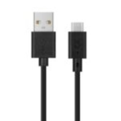 xqisit Charge &amp;amp; Sync USB-C zu USB-A Kabel 1m schwarz