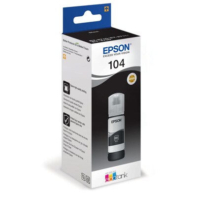 EcoTank günstig Kaufen-Epson C13T00P140 Original Tintenbehälter 104 Schwarz EcoTank. Epson C13T00P140 Original Tintenbehälter 104 Schwarz EcoTank <![CDATA[• Epson Tintenpatrone C13T00P140 • Farbe: Schwarz • Inhalt: ca. 65 ml • Kompatibel zu: Epson EcoTank ET-2