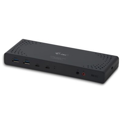 DUAL PORT günstig Kaufen-i-tec CADUA4KDOCKPDL USB-C 5K Universal Dual Docking Station 65W. i-tec CADUA4KDOCKPDL USB-C 5K Universal Dual Docking Station 65W <![CDATA[• i-tec USB 3.0 / USB-C 5K Universal Dual Docking Station • 2x 4K 60Hz Video, 2x HDMI, 2x Display Port, 1x Ethe