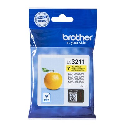 Original Tinte günstig Kaufen-Brother LC-3211Y Original Druckerpatrone Gelb. Brother LC-3211Y Original Druckerpatrone Gelb <![CDATA[• Brother Tintenpatrone LC3211Y • Farbe: Gelb • Reichweite: ca. 200 Seiten • Kompatibel zu: DCP-J772DW / DCP-J774DW / MFC-J890DW / MFC-J895DW •