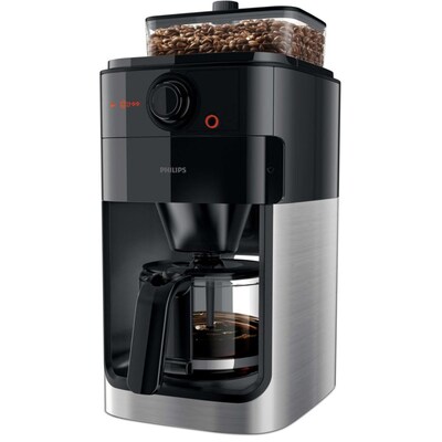 Philips  HD7767/00 Grind and Brew Kaffeemaschine mit Mahlwerk Schwarz Metall | 08710103861911