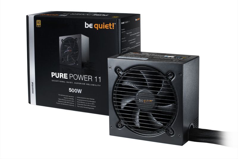 be quiet! Pure Power 11 500 Watt ATX V2.4 Netzteil 80+ Bronze (120mm L&uuml;fter)