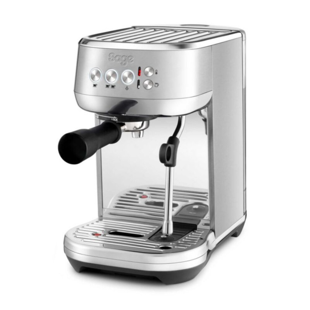 Sage Appliances SES500 Espresso-Maschine The Bambino Plus, Gebürstetes Edelstahl