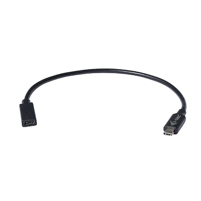 i-tec USB-C Verlängerungs-Kabel St./Bu. 30cm schwarz