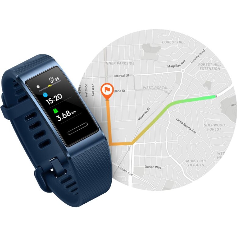 Huawei Band 3 Pro Fitness Tracker blau