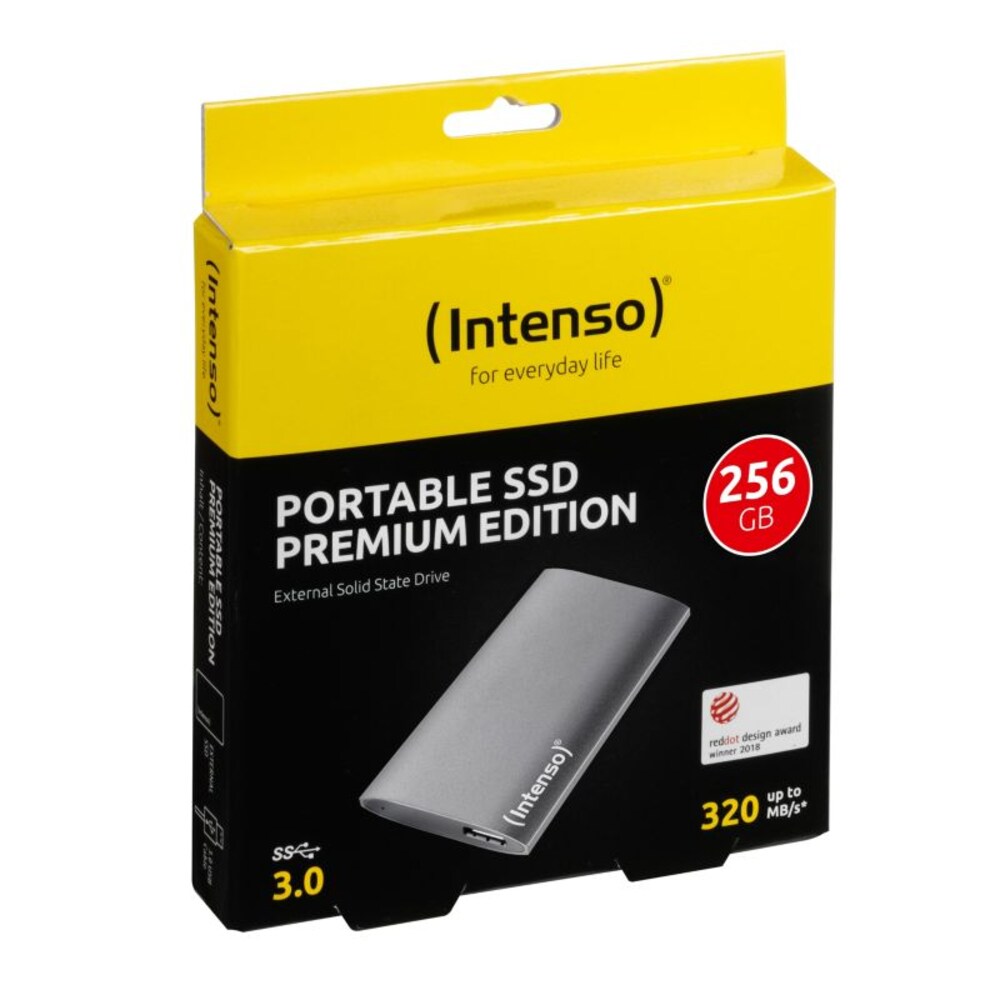 *Intenso 3823440 Portable SDD 256GB USB3.0 1.8 Zoll mSATA600 anthrazit