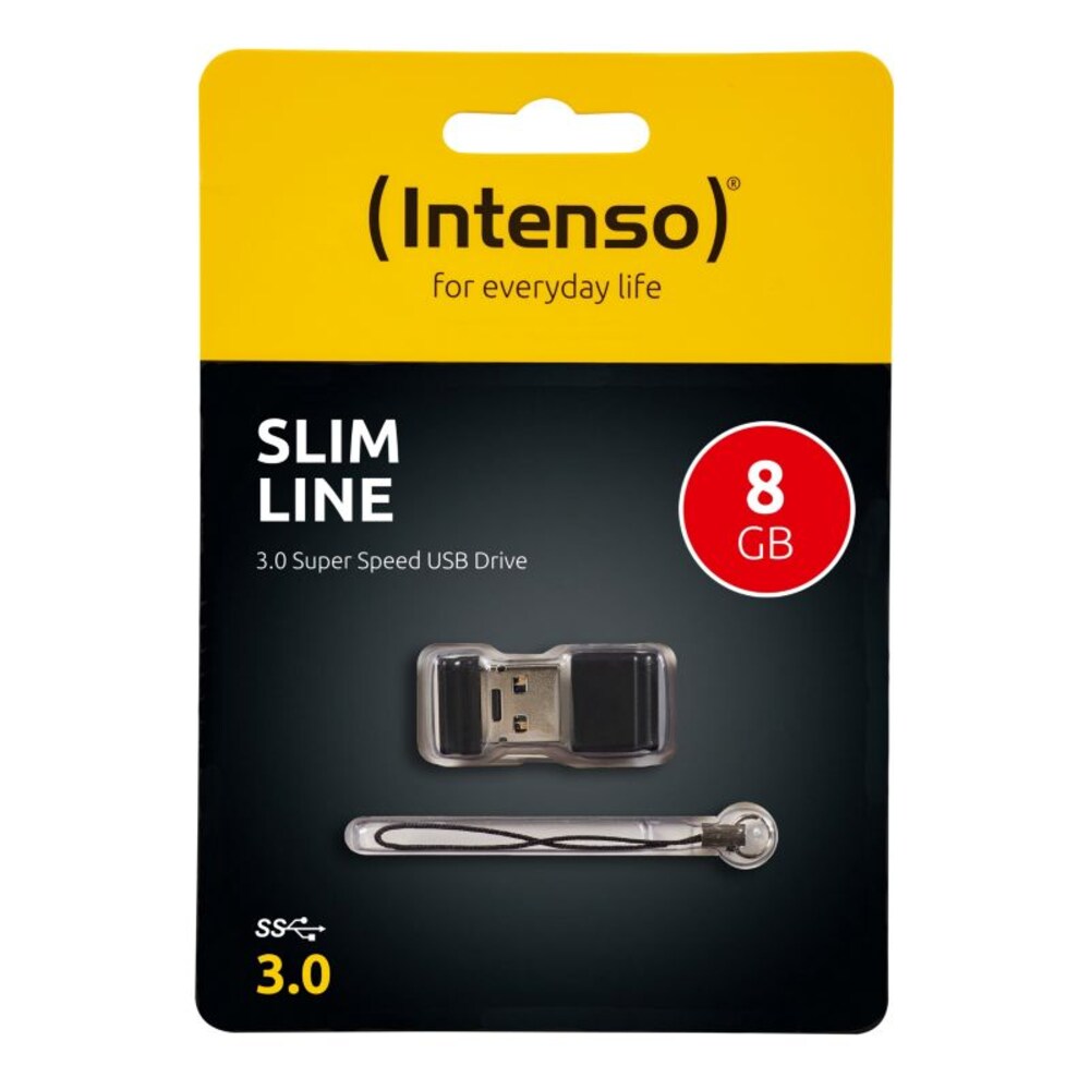 Intenso 8GB Slim Line USB 3.0 Stick schwarz