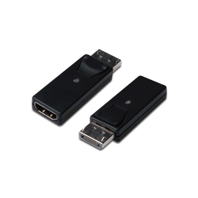 GE DP günstig Kaufen-DIGITUS Displayport Adapter DP zu HDMI-A St./Bu. Verriegelung DB-340602-000-S. DIGITUS Displayport Adapter DP zu HDMI-A St./Bu. Verriegelung DB-340602-000-S <![CDATA[• Displayport-Adapter • Anschlüsse: Displayport und HDMI A • Farbe: schwarz • HD