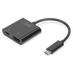 DIGITUS USB 3.1 Typ-C zu HDMI Grafikadapter USB-C PD schwarz