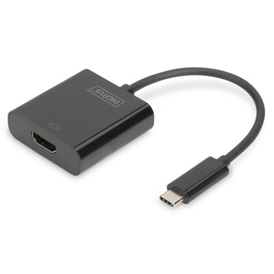 DIGITUS USB 3.1 Typ-C zu HDMI Grafikadapter 4K schwarz DA-70852