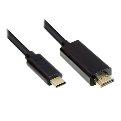 Good Connections Adapterkabel USB-C zu HDMI 2.0 4K2K/ UHD 3,0m schwarz