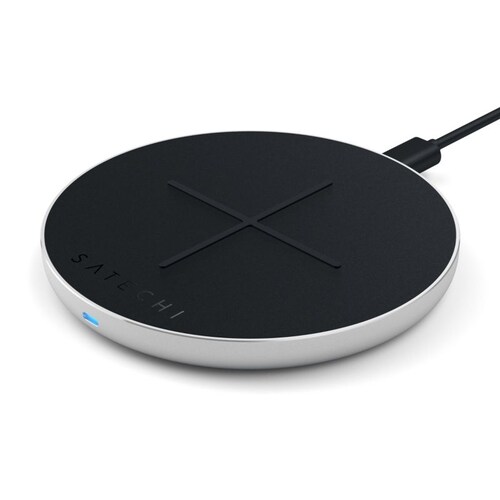 Satechi Wireless Fast-Charging Pad V2 Silber