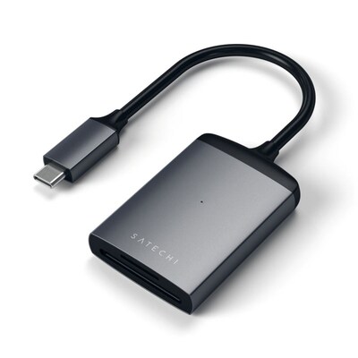 der form  günstig Kaufen-Satechi USB-C UHS-II Micro/SD Card Reader Space Gray. Satechi USB-C UHS-II Micro/SD Card Reader Space Gray <![CDATA[• edles Design & hochwertige Qualität • kompakte Bauform • UHS-II Micro/SD Karten Adapter • Bis zu 312 Mbps • Schneller Datentra