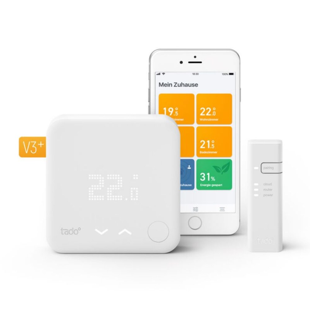 tado° Smart Thermostat - Starter Kit V3+ Inkl. 1 Bridge